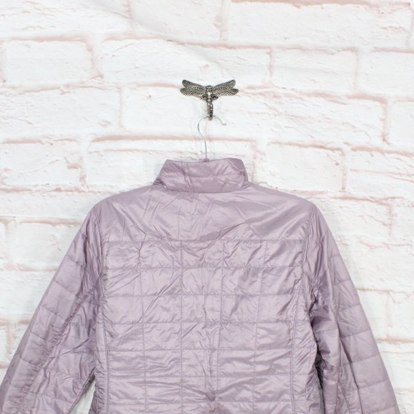 LL Bean Purple Polyester Zip Up Insulated Quilted Jacket Size M - Picture 5 of 9